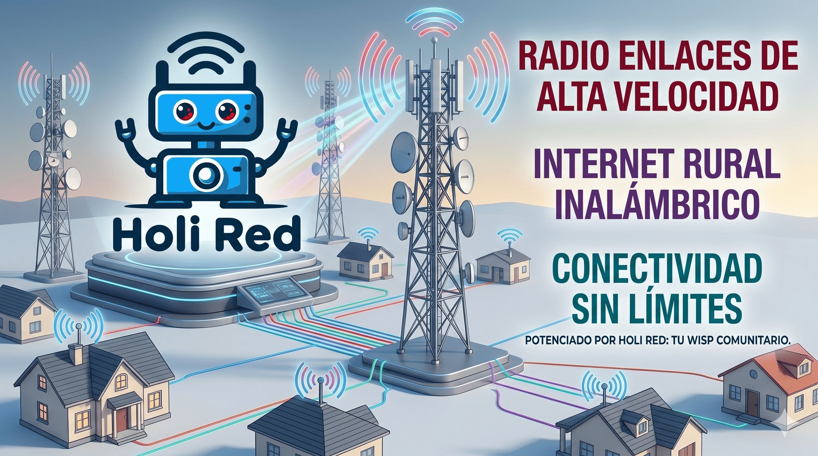Infraestructura de internet comunitario Holi Red